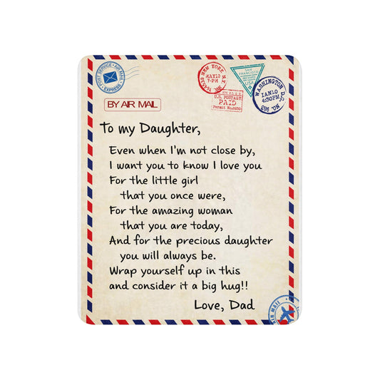 Blankets To my Daughter I Love You Premium Sherpa blanket By Luv Alwayz Gifts For Every Occassion