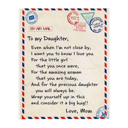 Blankets To My Daughter I Love You Throw Blanket By Luv Alwayz Gifts For Every Occassion