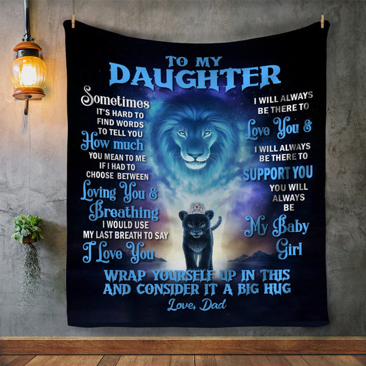 Blankets To My Daughter I Will Always Be There Premium Sherpa blanket By Luv Alwayz Gifts For Every Occassion