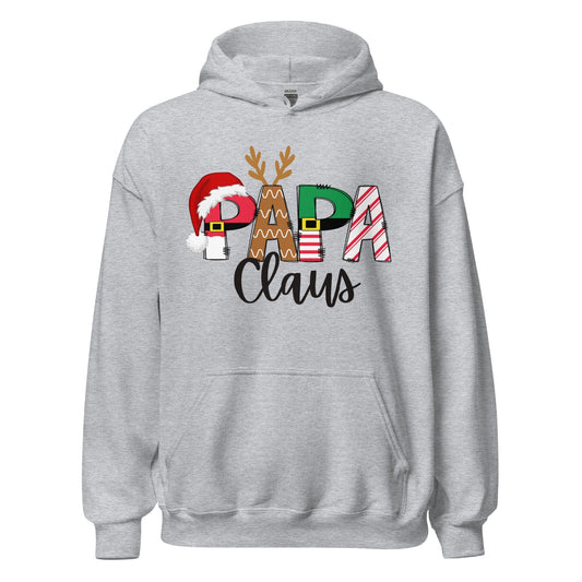 Hoodies Sport Grey / S Papa Claus Christmas Novelty Hoodie By Luv Alwayz Gifts For Every Occassion