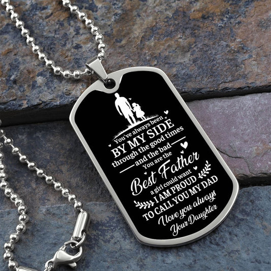 Jewelry Best Father Dog Tag By Luv Alwayz Gifts For Every Occassion