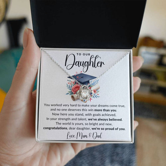 Jewelry Daughter We're So Proud Of You Graduation Necklace By Luv Alwayz Gifts For Every Occassion