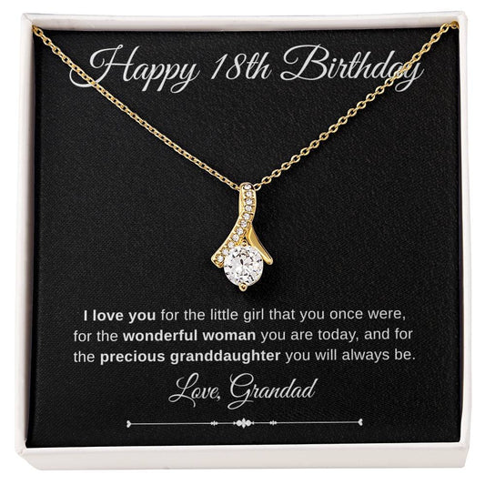 Jewelry Happy 18th Birthday Embraced By Luv Necklace Love Grandad By Luv Alwayz Gifts For Every Occassion