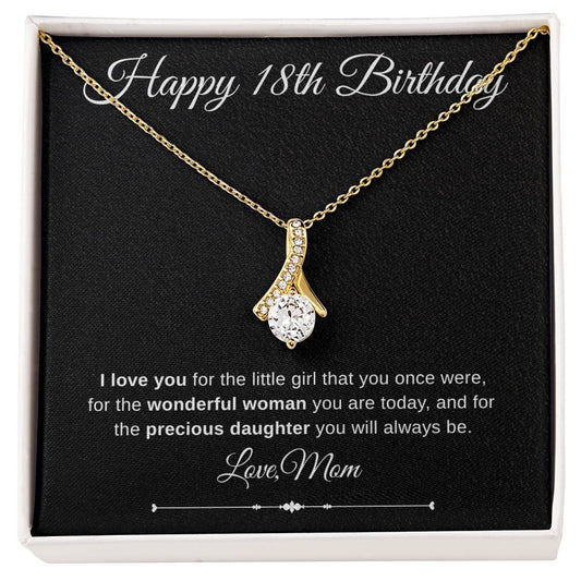 Jewelry Happy 18th Birthday Embraced By Luv Necklace Love Mom By Luv Alwayz Gifts For Every Occassion