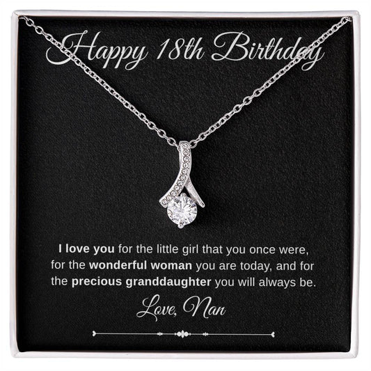 Jewelry Happy 18th Birthday Embraced By Luv Necklace Love Nan By Luv Alwayz Gifts For Every Occassion