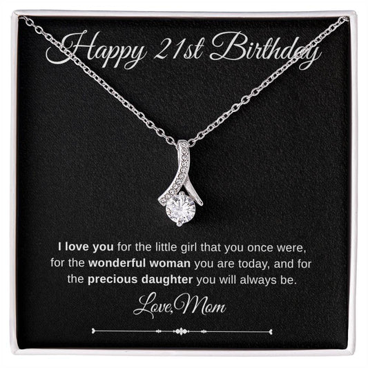 Jewelry Happy 21st Birthday Embraced By Luv Necklace Love Mom By Luv Alwayz Gifts For Every Occassion