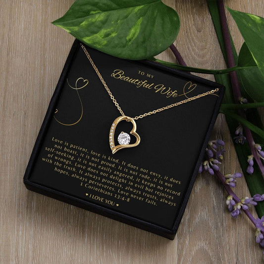 Jewelry My Beautiful Wife Forever Loved Necklace By Luv Alwayz Gifts For Every Occassion