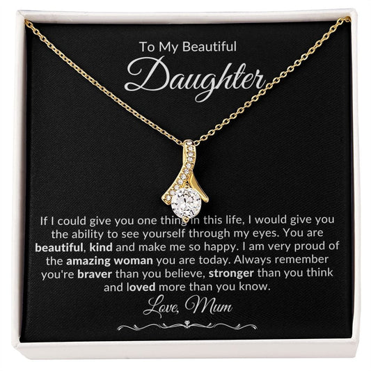 Jewelry To My Beautiful Daughter Embraced By Luv Necklace By Luv Alwayz Gifts For Every Occassion