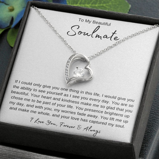 Jewelry To My Beautiful Soulmate Forever Loved Necklace By Luv Alwayz Gifts For Every Occassion