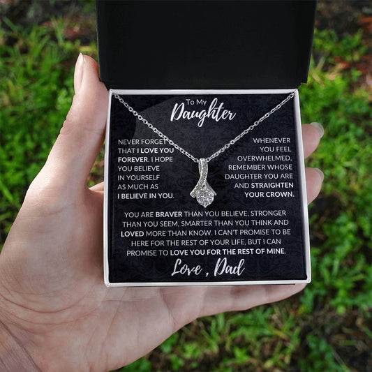 Jewelry To My Daughter Braver Smarter Stronger Necklace ๐๐ By Luv Alwayz Gifts For Every Occassion