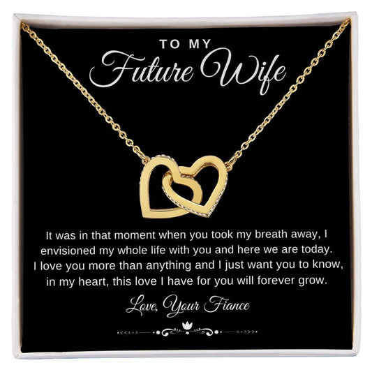 Jewelry To My Future Wife Interlocking Hearts Necklace By Luv Alwayz Gifts For Every Occassion