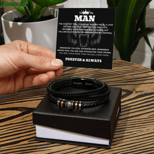Jewelry To My Man Love You Forever Bracelet By Luv Alwayz Gifts For Every Occassion