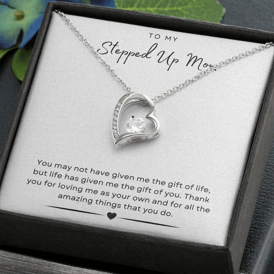 Jewelry To My Stepped Up Mom Forever Loved Necklace By Luv Alwayz Gifts For Every Occassion