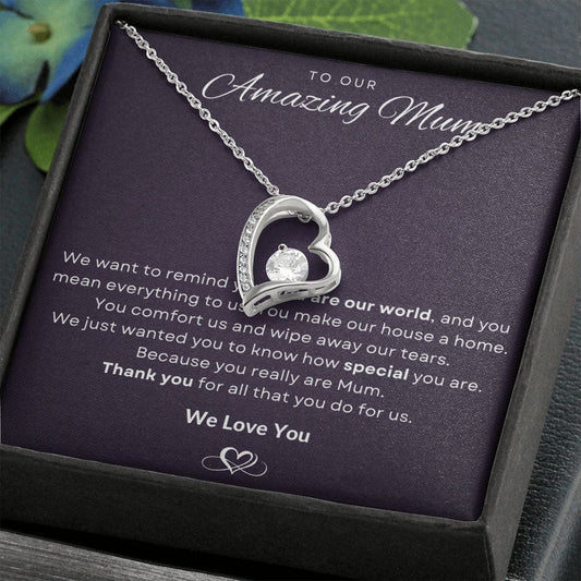 Jewelry To Our Amazing Mum Forever Loved Necklace By Luv Alwayz Gifts For Every Occassion
