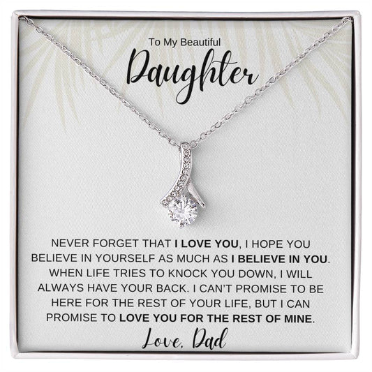 Jewelry White Gold Finish / Standard Box To My Daughter I Believe In You ๐๐ By Luv Alwayz Gifts For Every Occassion