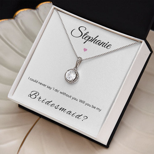Jewelry Will You Be My Bridesmaid Luv Gem Necklace By Luv Alwayz Gifts For Every Occassion