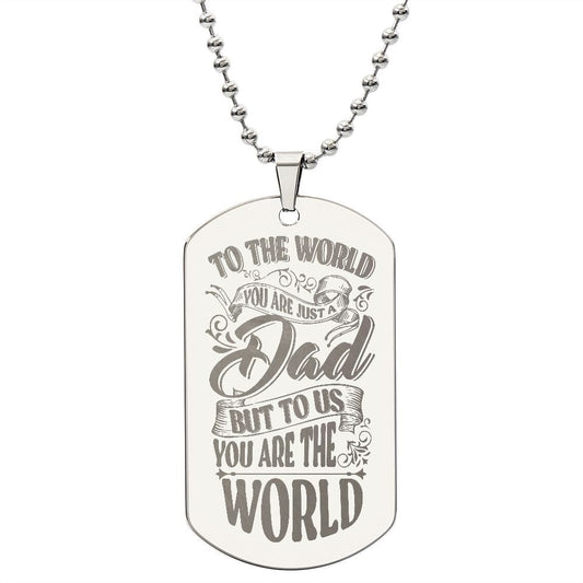 Jewelry You Are The World Dog Tag By Luv Alwayz Gifts For Every Occassion