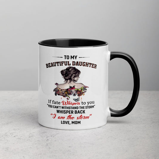 Mugs I Am The Storm Mug with Color Inside By Luv Alwayz Gifts For Every Occassion
