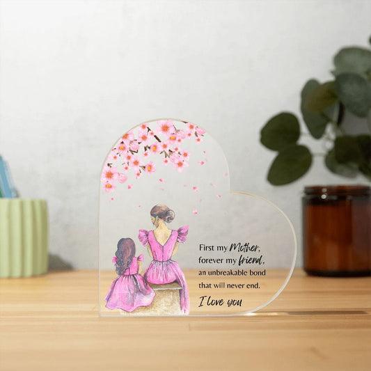 Plaque First My Mother Forever My Friend Heart Shaped Plaque By Luv Alwayz Gifts For Every Occassion