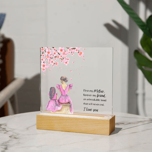 Plaque First My Mother Forever My Friend Square Plaque By Luv Alwayz Gifts For Every Occassion