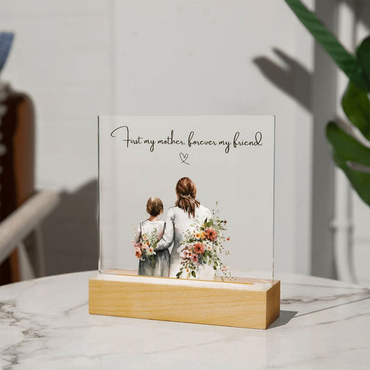 Plaque First My Mother Forever My Friend Square Plaque By Luv Alwayz Gifts For Every Occassion