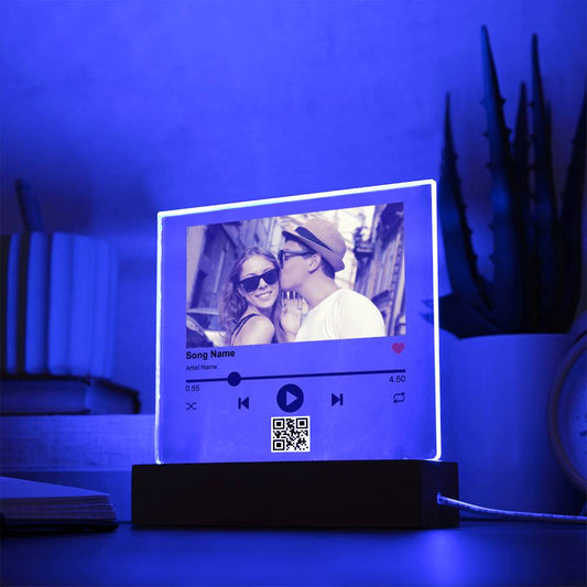 Plaque Personalised Music Song Acrylic Plaque By Luv Alwayz Gifts For Every Occassion