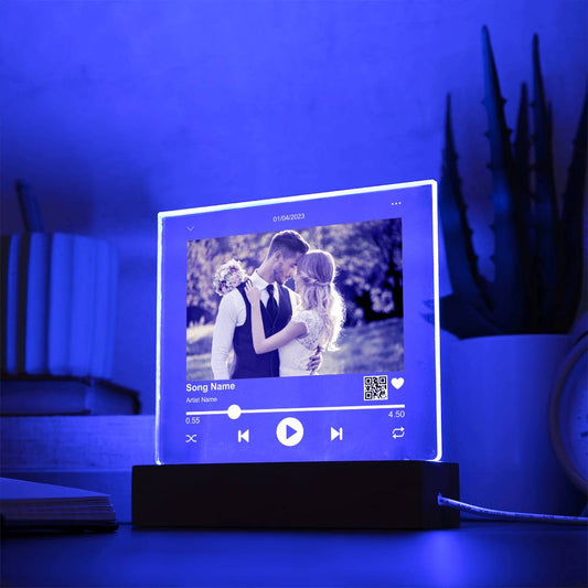 Plaque Personalised Music Song Acrylic Plaque By Luv Alwayz Gifts For Every Occassion