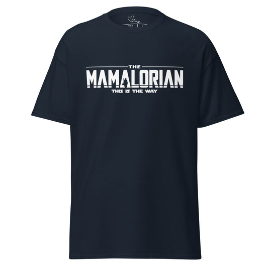 T-shirts Navy / S Mamalorian T-shirt By Luv Alwayz Gifts For Every Occassion