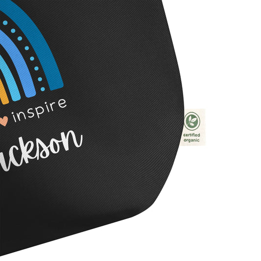 Tote Bag Teach Love Inspire Large Organic Tote Bag By Luv Alwayz Gifts For Every Occassion