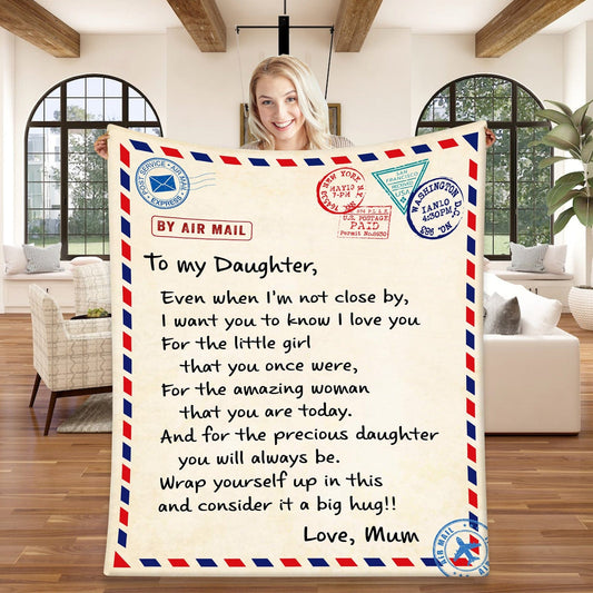 Blankets To My Daughter I Love You Throw Blanket By Luv Alwayz Gifts For Every Occassion