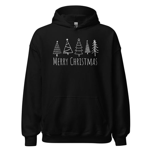 Hoodies Black / S Christmas Tree Novelty Unisex Hoodie By Luv Alwayz Gifts For Every Occassion