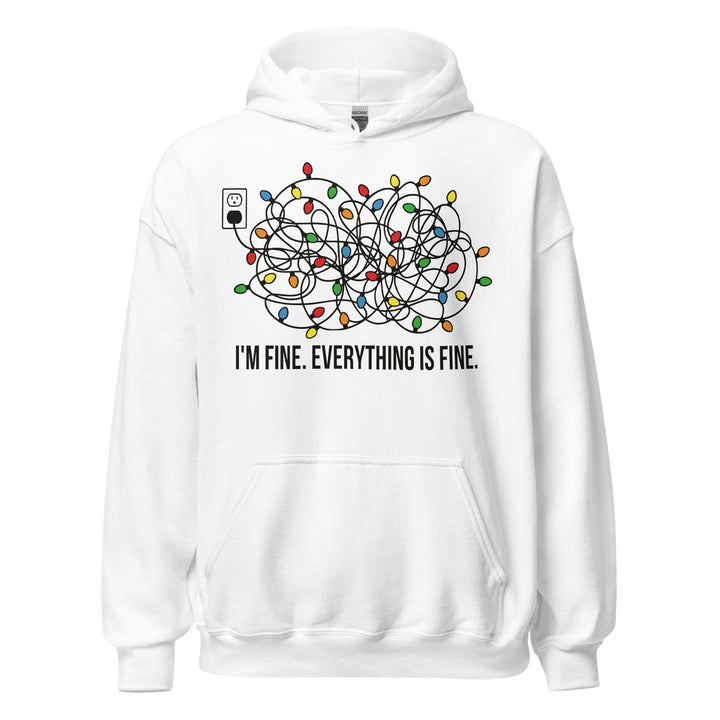 Hoodies S I'm Fine Unisex Hoodie | Christmas Gifts By Luv Alwayz Gifts For Every Occassion