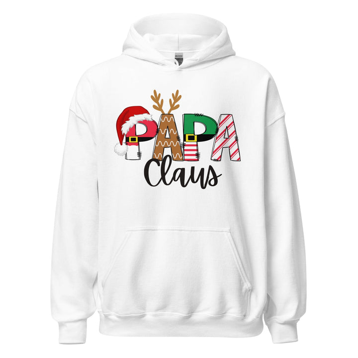 Hoodies White / S Papa Claus Christmas Novelty Hoodie By Luv Alwayz Gifts For Every Occassion