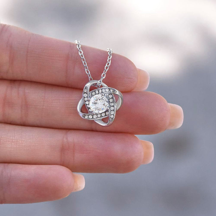 Jewelry 14K White Gold Finish / Standard Box Happy 18th Birthday Luv Knot Necklace Love Grandad By Luv Alwayz Gifts For Every Occassion