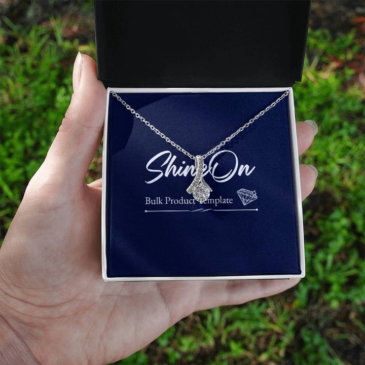 Jewelry 14K White Gold Finish / Standard Box Happy Birthday Embraced By Luv Necklace By Luv Alwayz Gifts For Every Occassion