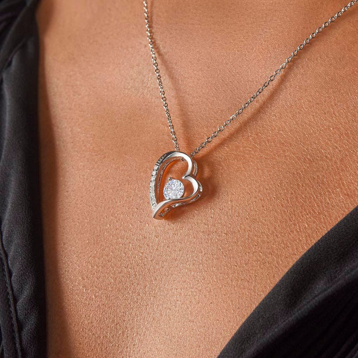 Jewelry 14k White Gold Finish / Standard Box To My Beautiful Future Wife Forever Loved Necklace By Luv Alwayz Gifts For Every Occassion