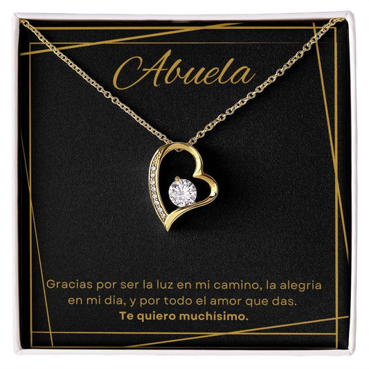 Jewelry 18k Yellow Gold Finish / Standard Box Abuela Forever Loved Necklace By Luv Alwayz Gifts For Every Occassion