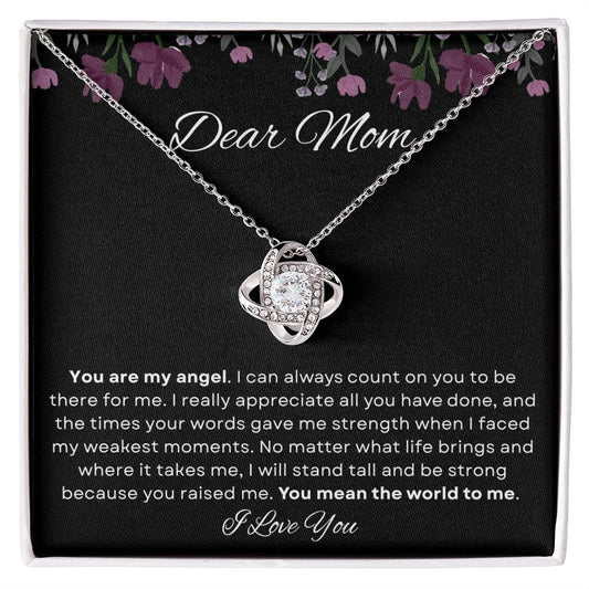 Jewelry Dear Mom Luv Knot Necklace By Luv Alwayz Gifts For Every Occassion