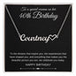 Jewelry Polished Stainless Steel / Standard Box Special woman 40th Birthday Luv Heart Necklace Happy Birthday By Luv Alwayz Gifts For Every Occassion