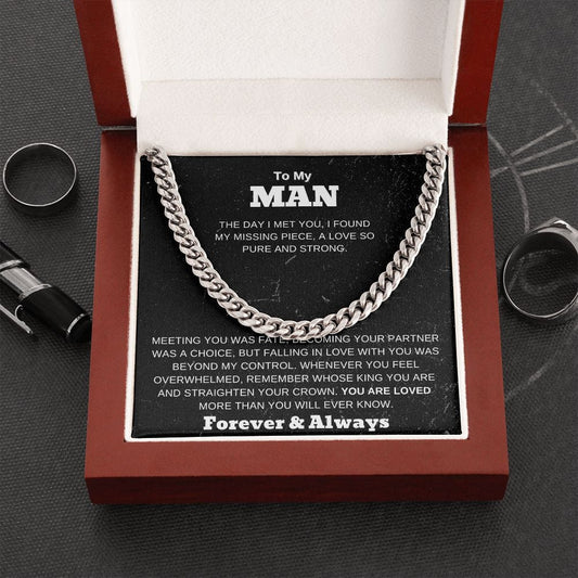 Jewelry Stainless Steel / Luxury Box To My Man Cuban Chain By Luv Alwayz Gifts For Every Occassion