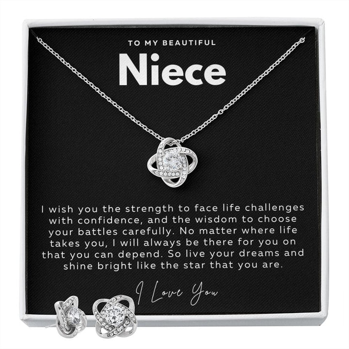Jewelry Standard Box My Beautiful Niece Luv Knot set By Luv Alwayz Gifts For Every Occassion