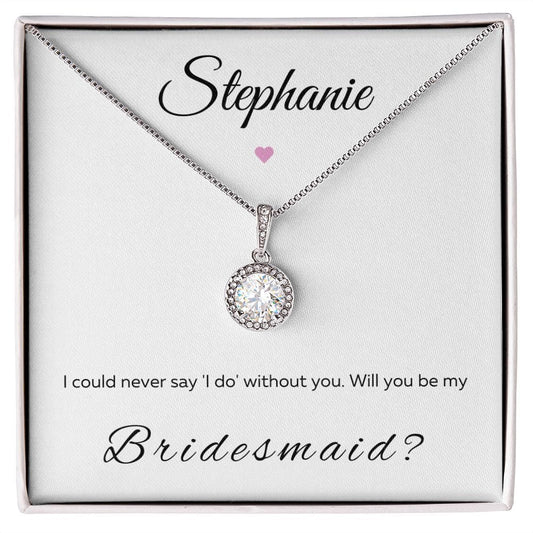 Jewelry Standard Box Will You Be My Bridesmaid Luv Gem Necklace By Luv Alwayz Gifts For Every Occassion