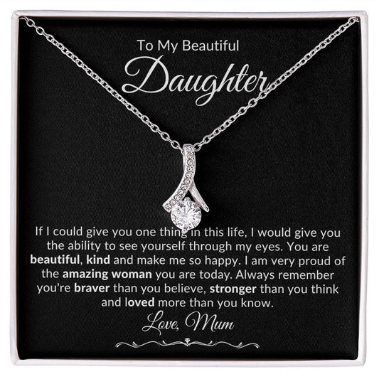 Jewelry To My Beautiful Daughter Embraced By Luv Necklace By Luv Alwayz Gifts For Every Occassion