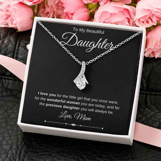 Jewelry To My Beautiful Daughter Embraced by Luv Necklace By Luv Alwayz Gifts For Every Occassion