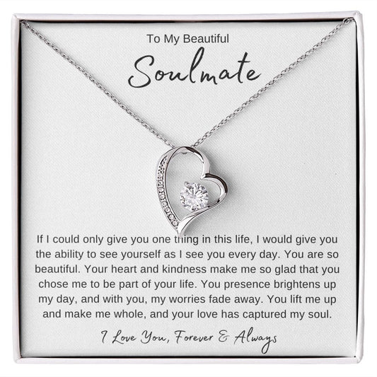 Jewelry To  My Beautiful Soulmate Forever Loved Necklace By Luv Alwayz Gifts For Every Occassion