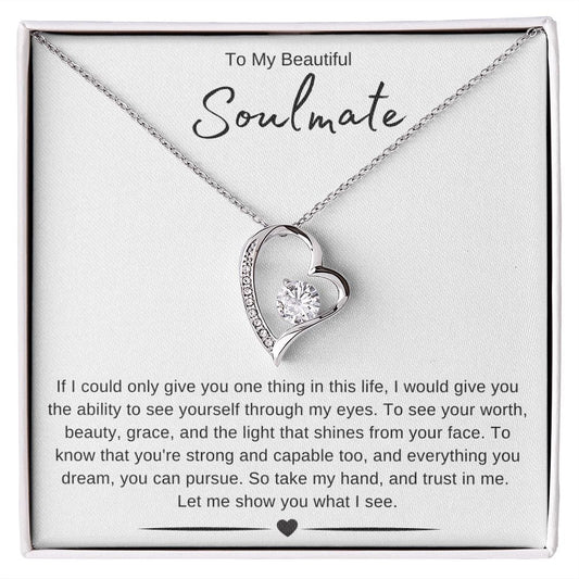 Jewelry To My Beautiful Soulmate Forever Loved Necklace By Luv Alwayz Gifts For Every Occassion