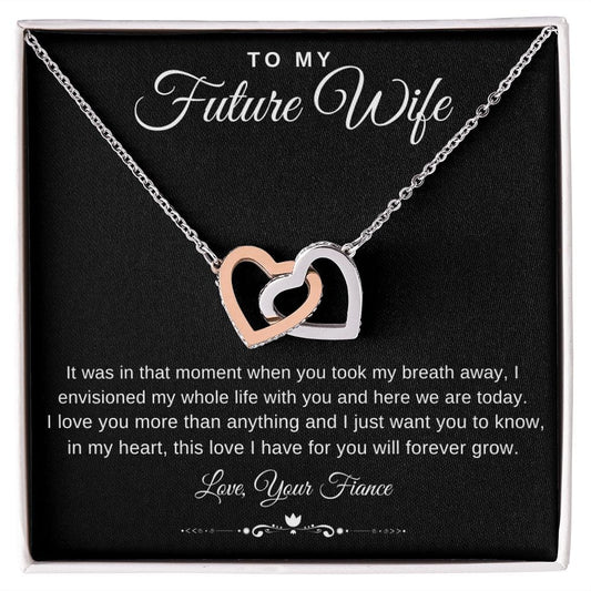 Jewelry To My Future Wife Interlocking Hearts Necklace By Luv Alwayz Gifts For Every Occassion