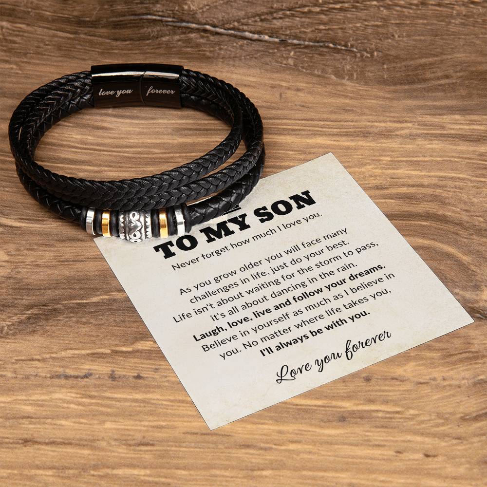 Jewelry To My Son Love You Forever Bracelet By Luv Alwayz Gifts For Every Occassion