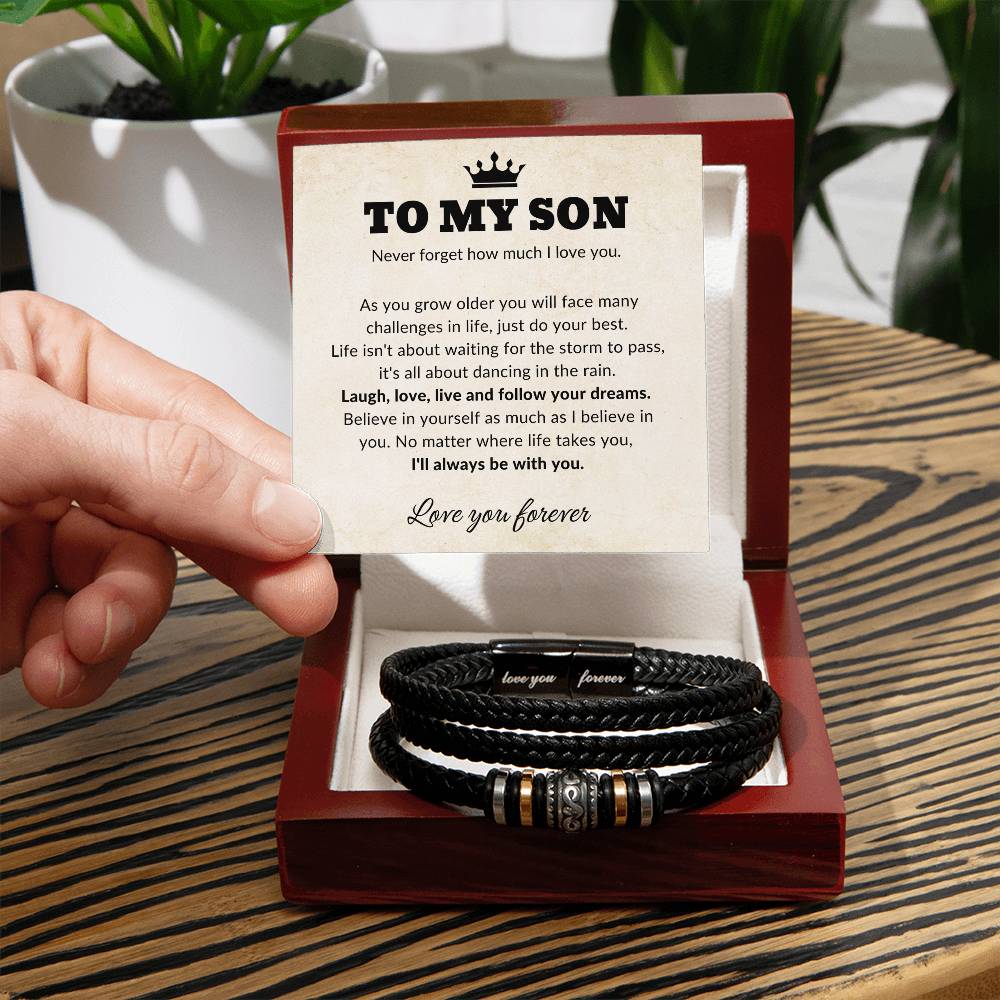 Jewelry To My Son Love You Forever Bracelet By Luv Alwayz Gifts For Every Occassion