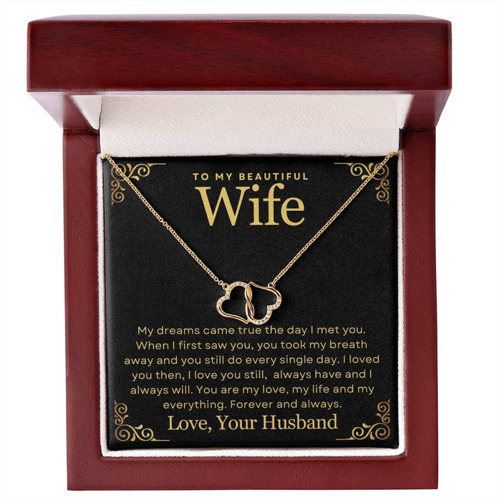 Jewelry To My Wife Everlasting Luv 10K Gold Necklace By Luv Alwayz Gifts For Every Occassion